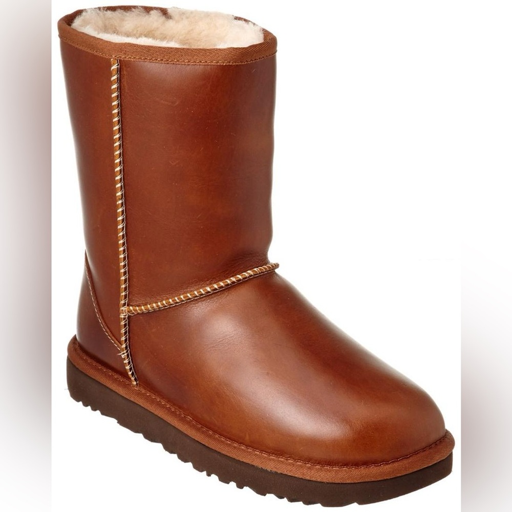 Women’s Leather Short UGG Boots 👢